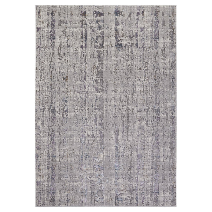 Lavin Rugs T2022 Darica 2' x 3' Monochromatic Rug, Grey Blue/Silver - T2022-0203