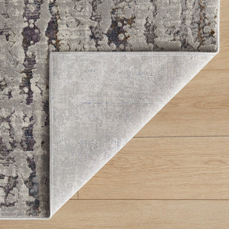 Lavin Rugs T2022 Darica 2' x 3' Monochromatic Rug, Grey Blue/Silver