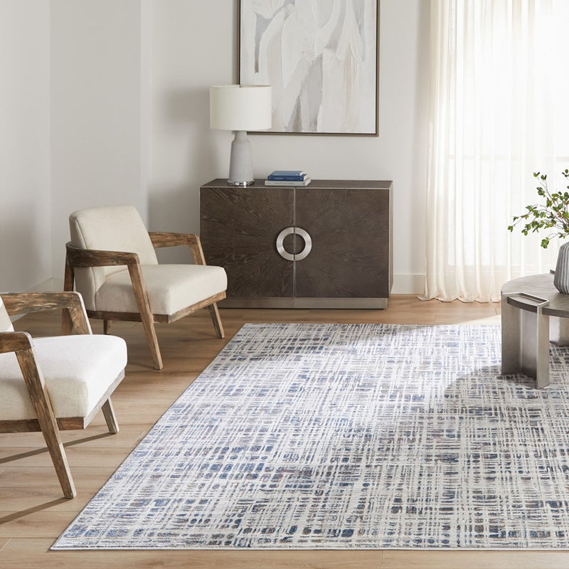Lavin Rugs T2023 Darica 2' x 3' Weave Rug, Grey/Blue
