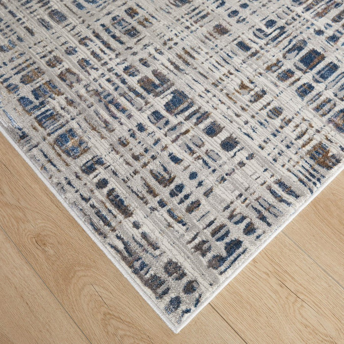 Lavin Rugs T2023 Darica 5'3" x 7'6" Weave Rug, Grey/Blue