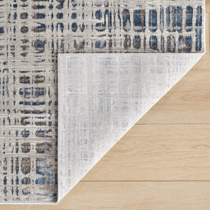 Lavin Rugs T2023 Darica 5'3" x 7'6" Weave Rug, Grey/Blue