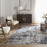 Lavin Rugs T2024 Darica 5'3" x 7'6" Painterly Rug, Grey Blue/Blue
