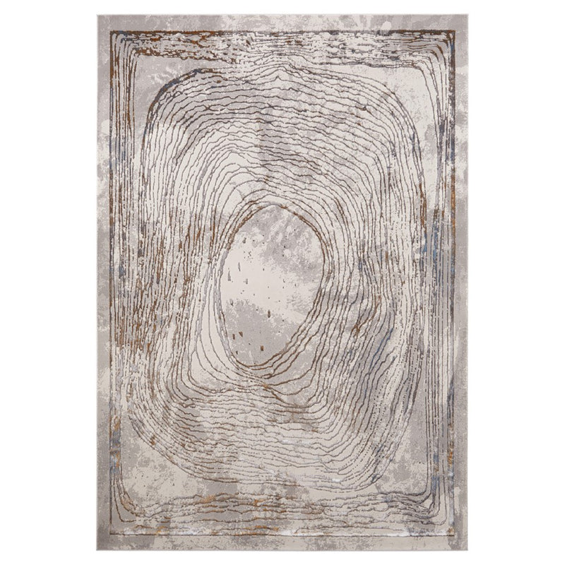 Lavin Rugs T2025 Darica 7'10" x 10'10" Linear Geo Rug, Silver/Min - T2025-0811