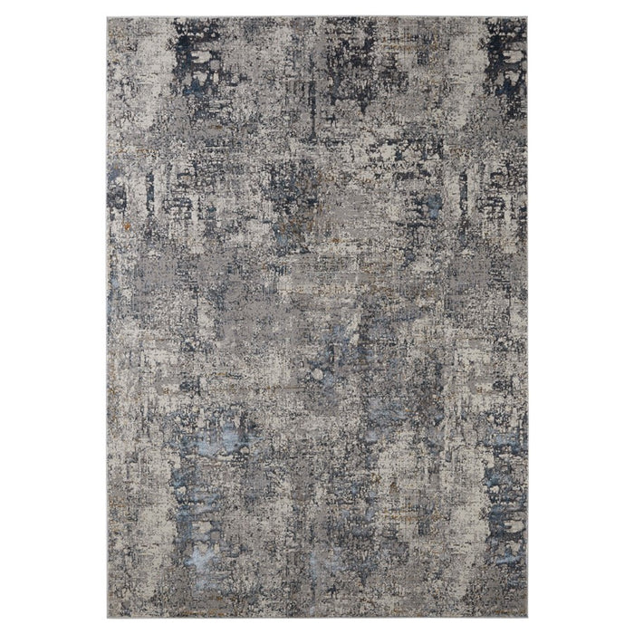 Lavin Rugs T2026 Darica 5'3" x 7'6" Painterly Rug, Grey/D.Grey - T2026-0507