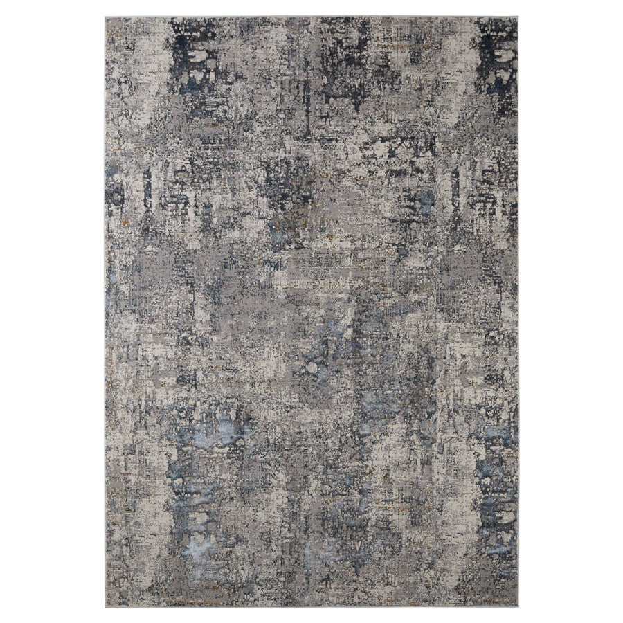 Lavin Rugs T2026 Darica 5'3" x 7'6" Painterly Rug, Grey/D.Grey - T2026-0507