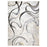 Lavin Rugs T2027 Fatima 5'3" x 7'6" Swirl Rug, Grey Cream/Mineral - T2027-0507