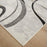Lavin Rugs T2027 Fatima 5'3" x 7'6" Swirl Rug, Grey Cream/Mineral