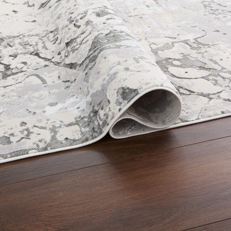 Lavin Rugs T2029 Fatima 2' x 3' Splatter Paint Rug, Cream/Mineral