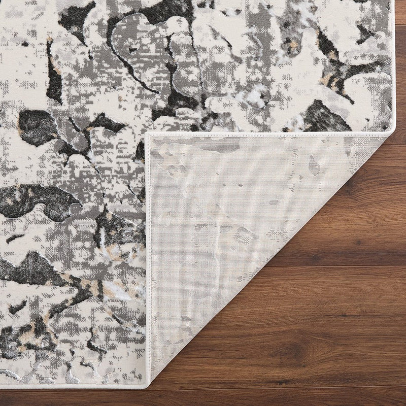 Lavin Rugs T2029 Fatima 6'7" x 9'6" Splatter Paint Rug, Cream/Min