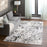Lavin Rugs T2029 Fatima 7'10"x10'10" Splatter Paint Rug, Cream/Min