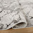 Lavin Rugs T2030 Fatima 6'7" x 9'6" Striations Rug, Cream/Mineral