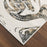 Lavin Rugs T2032 Fatima 2' x 3' Marbled Rug, Grey Cream/Mineral