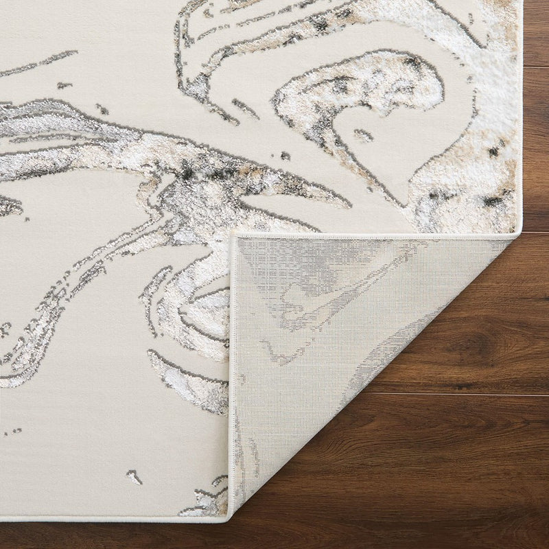 Lavin Rugs T2032 Fatima 2' x 3' Marbled Rug, Grey Cream/Mineral
