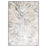 Lavin Rugs T2033 Fatima 6'7" x 9'6" Linear Swirl Rug, Cream/Mineral - T2033-0609