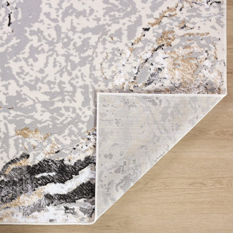 Lavin Rugs T2034 Fatima 2' x 3' Marbled Rug, Grey Cream/Mineral