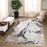 Lavin Rugs T2034 Fatima 5'3" x 7'6" Marbled Rug, Grey Cream/Mineral