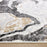 Lavin Rugs T2034 Fatima 5'3" x 7'6" Marbled Rug, Grey Cream/Mineral