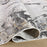 Lavin Rugs T2034 Fatima 5'3" x 7'6" Marbled Rug, Grey Cream/Mineral