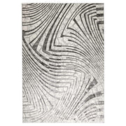 Lavin Rugs T2035 Fatima 2' x 3' Linear Geo Rug, Grey Cream/Mineral - T2035-0203