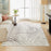 Lavin Rugs T2035 Fatima 9'10" x 13'2" Linear Geo Rug, Cream/Mineral