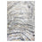 Lavin Rugs T2036 Fatima 5'3" x 7'6" Linear Swirl Rug, Cream/Mineral - T2036-0507