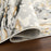 Lavin Rugs T2036 Fatima 5'3" x 7'6" Linear Swirl Rug, Cream/Mineral