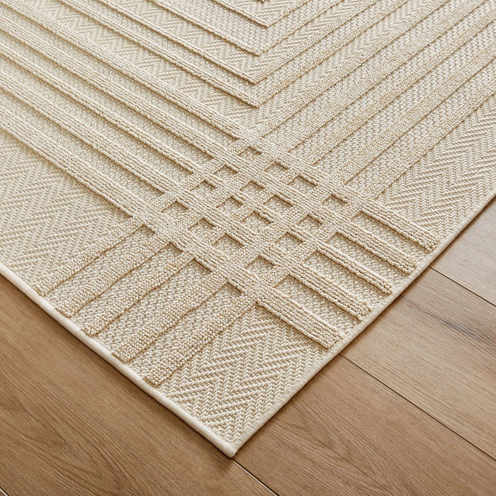 Lavin Rugs T2038 Forza 2'8" x 7'10" Geometric Runner, Cream/Neutral