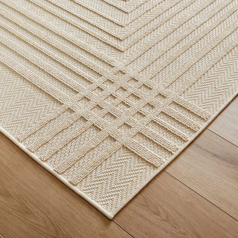 Lavin Rugs T2038 Forza 7'10" x 10'10" Geometric Rug, Cream/Neutral