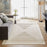 Lavin Rugs T2038 Forza 9'10" x 13'2" Geometric Rug, Cream/Neutral
