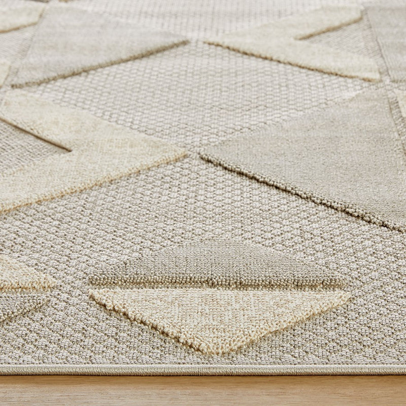 Lavin Rugs T2039 Forza 2' x 3' Geometric Rug, Cream Grey/Neutral