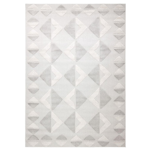 Lavin Rugs T2039 Forza 6'7" x 9'6" Geo Rug, Cream Grey/Neutral - T2039-0609