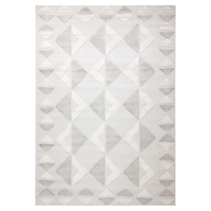 Lavin Rugs T2039 Forza 6'7" x 9'6" Geo Rug, Cream Grey/Neutral - T2039-0609