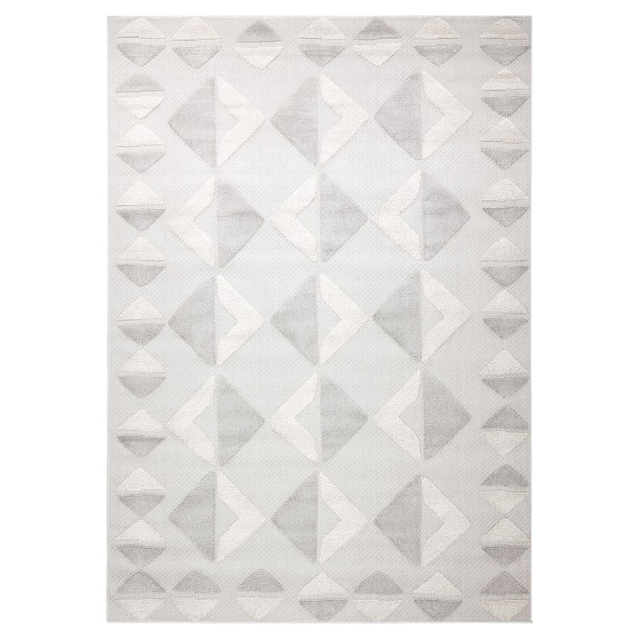 Lavin Rugs T2039 Forza 7'10" x 10'10" Geo Rug, Cream Grey/Neutral - T2039-0811