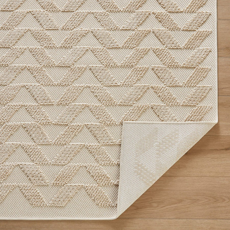Lavin Rugs T2040 Forza 2' x 3' Chevron Rug, Cream/Neutral