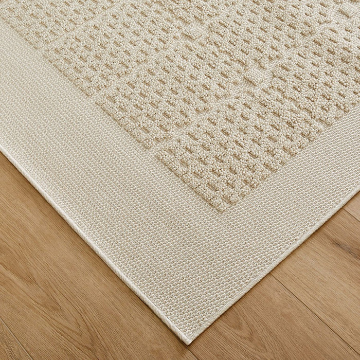 Lavin Rugs T2041 Forza 2' x 3' Checkerboard Rug, Cream/Neutral