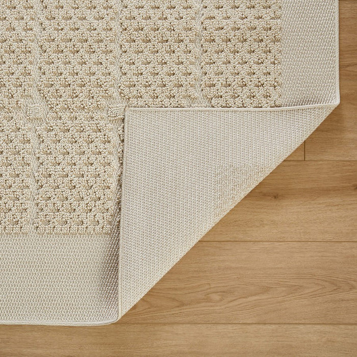 Lavin Rugs T2041 Forza 2' x 3' Checkerboard Rug, Cream/Neutral