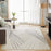 Lavin Rugs T2042 Forza 2' x 3' Linear Rug, Cream Grey/Neutral
