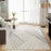 Lavin Rugs T2042 Forza 9'10" x 13'2" Linear Rug, Cream Grey/Neutral
