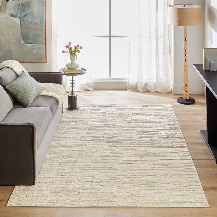 Lavin Rugs T2043 Forza 6'7" x 9'6" Heathered Rug, Cream/Neutral