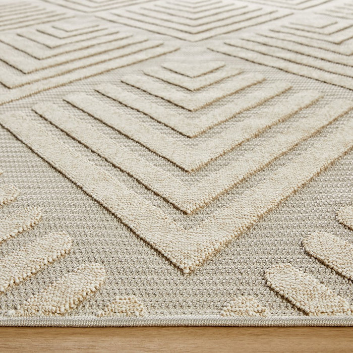Lavin Rugs T2044 Forza 2' x 3' Geometric Rug, Cream Grey/Neutral