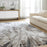Lavin Rugs T2045 Hadim 5'3" Marbled Round Rug, Grey Grey Gold/Earth