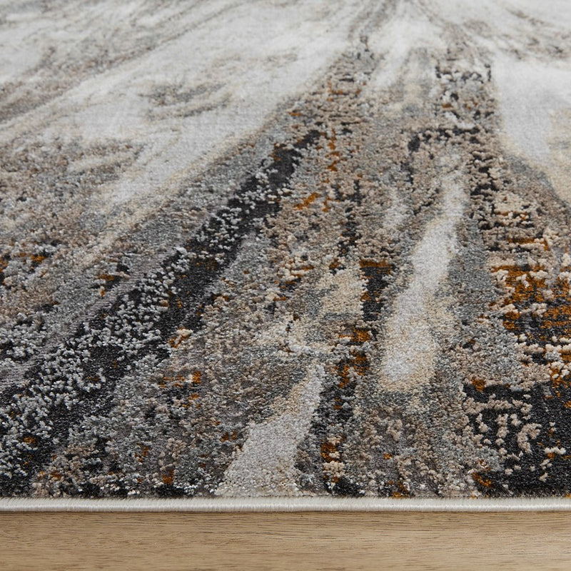 Lavin Rugs T2045 Hadim 7'10" x 10'10" Marble Rug, Gold/Earth