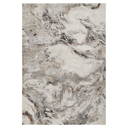 Lavin Rugs T2046 Hadim 2'8" x 7'10" Marble Runner, Cream Gold/Earth - T2046-0208
