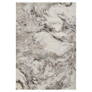 Lavin Rugs T2046 Hadim 5'3" Marbled Round Rug, Cream Grey Gold/Earth - T2046-05R
