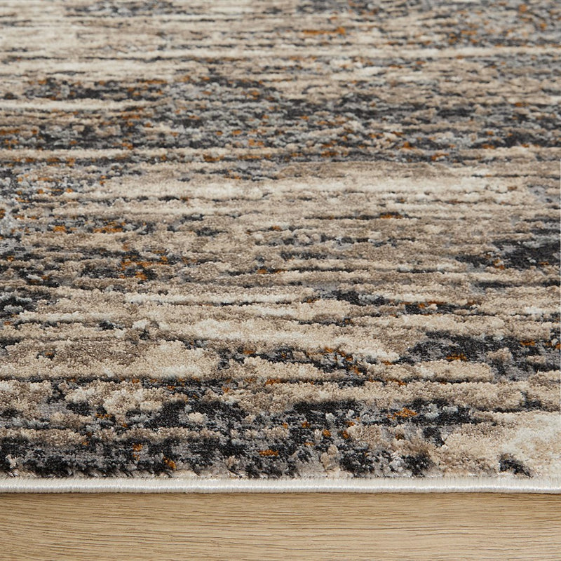 Lavin Rugs T2049 Hadim 6'7" x 9'6" Painterly Rug, Gold/Mineral