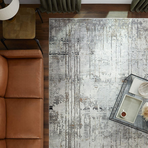 Lavin Rugs T2050 Hadim 2' x 3' Painterly Rug, Gold/Mineral