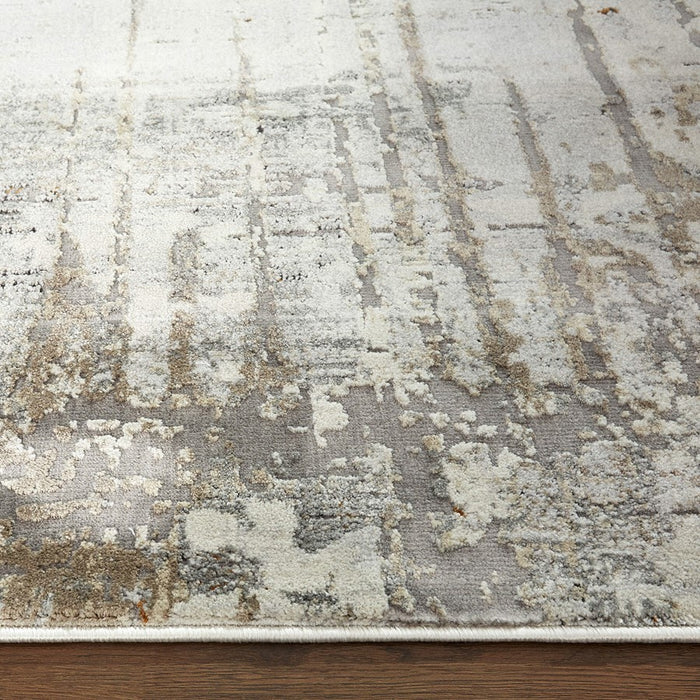 Lavin Rugs T2050 Hadim 2'8" x 7'10" Painterly Runner, Gold/Mineral