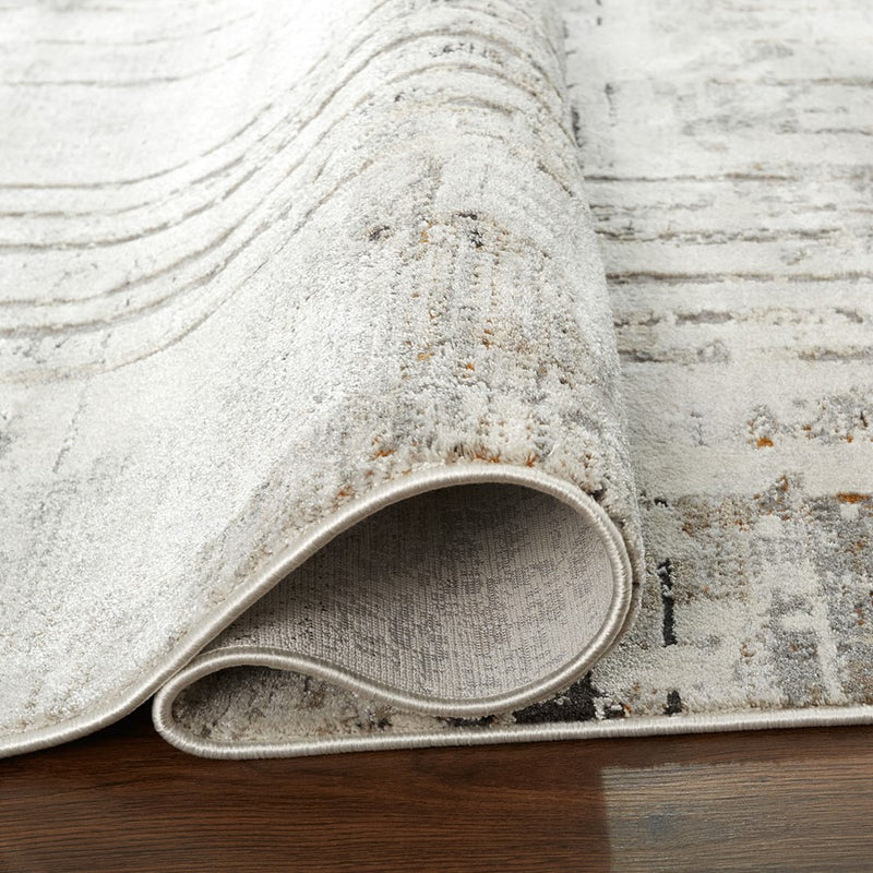 Lavin Rugs T2050 Hadim 5'3" x 7'6" Painterly Rug, Gold/Mineral