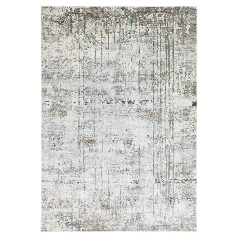Lavin Rugs T2050 Hadim 6'7" x 9'6" Painterly Rug, Gold/Mineral - T2050-0609