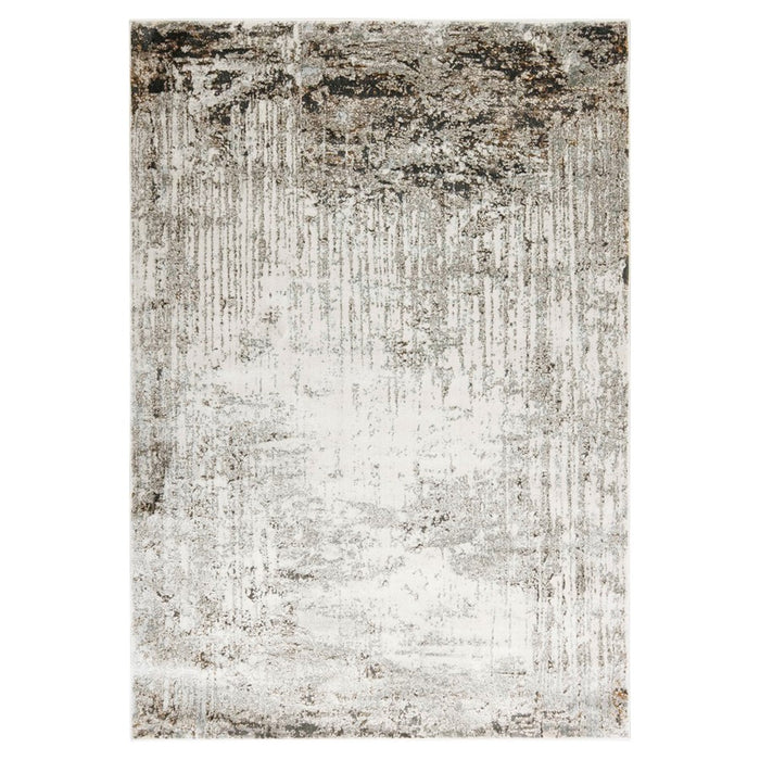 Lavin Rugs T2051 Hadim 6'7" x 9'6" Painterly Rug, Gold/Black/Grey - T2051-0609